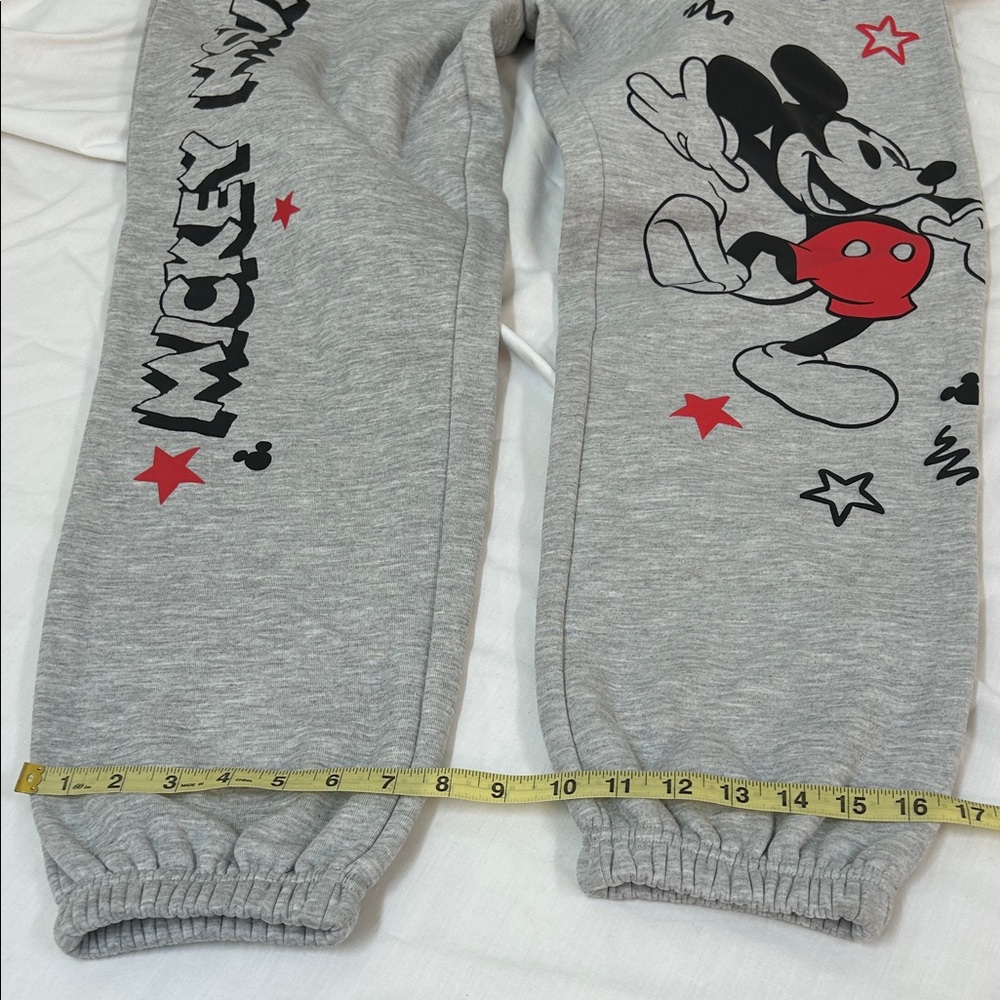 Disney Mickey Mouse Gray Joggers Size Large (12-14) - Picture 8 of 11
